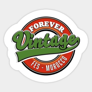 Forever Fes Morocco vintage logo Sticker